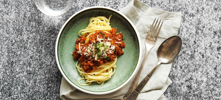 Vegetarisk spaghetti bolognese - Food & Co